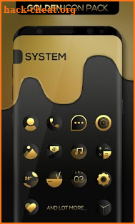 Golden : Icon Pack screenshot