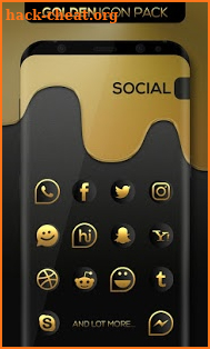 Golden : Icon Pack screenshot