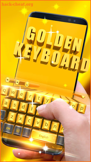 Golden Keyboard - GIF & Emoji & Sticker screenshot