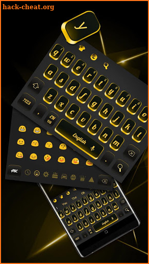 Golden Laser Black Keyboard screenshot