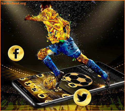 Golden Luxury Football Theme screenshot