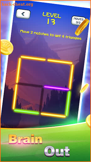 Golden Matches Puzzle screenshot