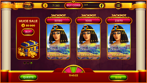 Golden Nile Slots casino games screenshot