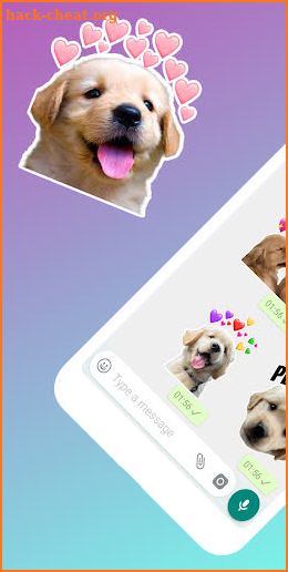 Golden Retriever Stickers for WhatsApp screenshot