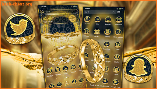 Golden Ring Launcher Theme screenshot