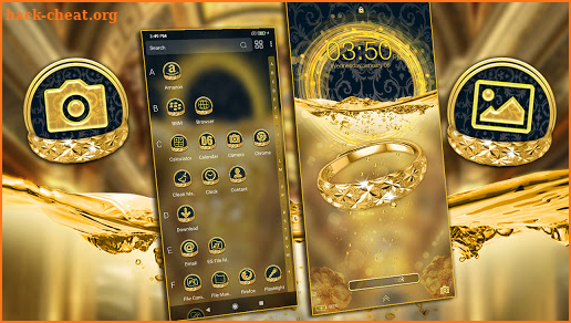 Golden Ring Launcher Theme screenshot