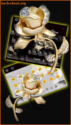 Golden Rose Diamond Keyboard screenshot