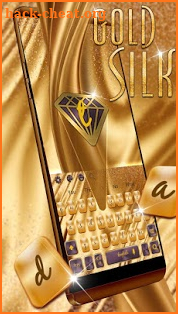 Golden Silk Keyboard Theme screenshot