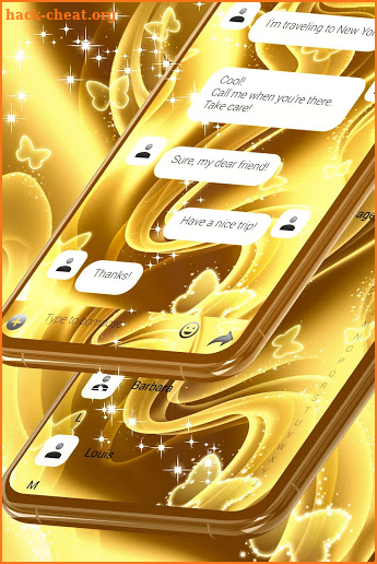Golden SMS Theme screenshot