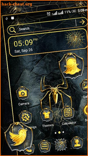 Golden Spider Theme Launcher screenshot