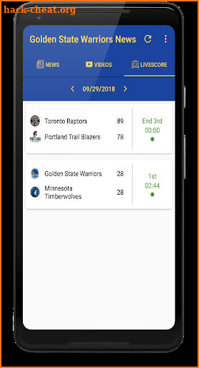 Golden State Basketball: Livescore & News screenshot