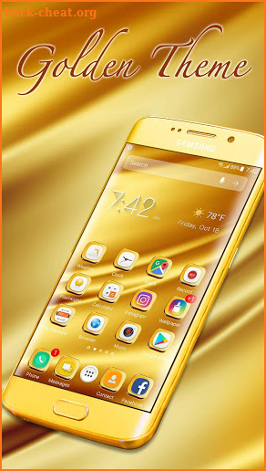 Golden Theme for Galaxy screenshot