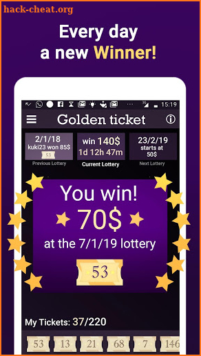 Golden Ticket - Win Real Money screenshot