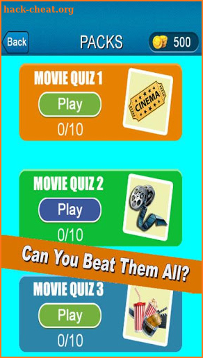 Golden Trivial Movies Quiz screenshot