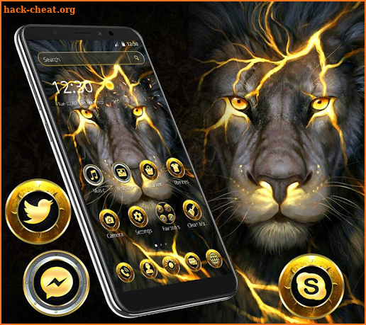 Golden Wild Lion Theme screenshot