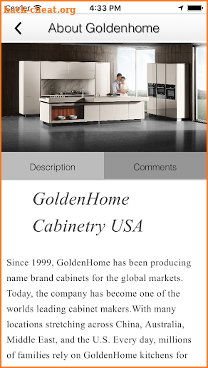 GoldenHome Cabinetry screenshot