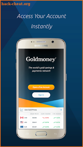 Goldmoney screenshot
