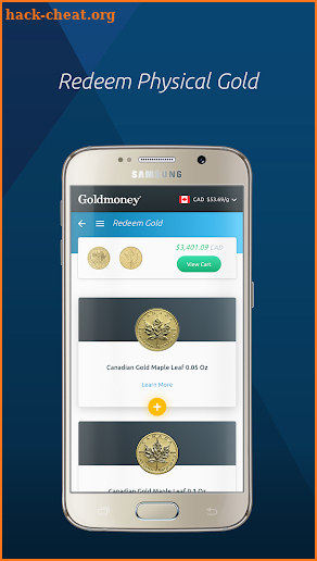 Goldmoney screenshot