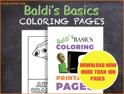 goldy scary baldina coloring book screenshot