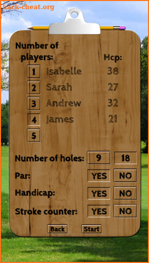 Golf & Discgolf scorecard Pro screenshot