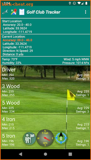 Golf Club Tracker screenshot