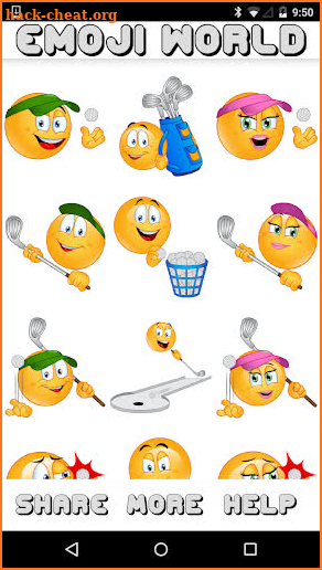 Golf Emojis by Emoji World ™ screenshot