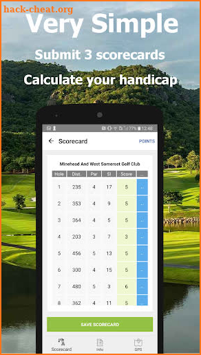 Golf Handicap, GPS, Scorecard - MOGC screenshot