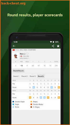 Golf Live 24 - golf scores screenshot