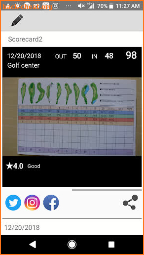 Golf Score Management Photo screenshot