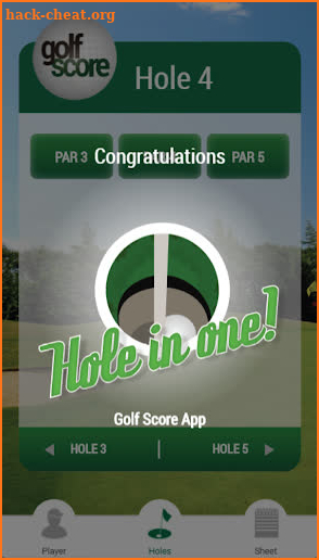 Golf Score Stableford Points screenshot