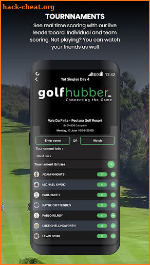golfhubber screenshot
