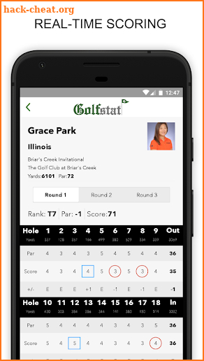 Golfstat Live screenshot