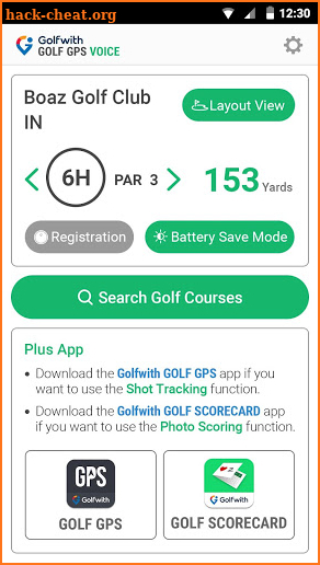 Golfwith:GOLF GPS VOICE screenshot