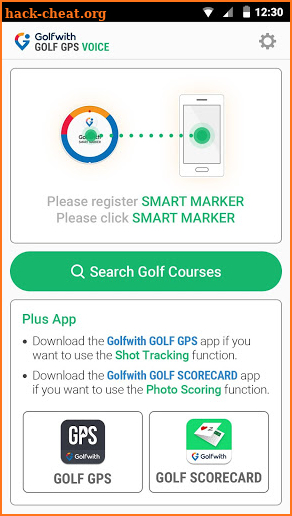 Golfwith:GOLF GPS VOICE screenshot