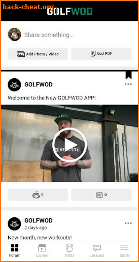 GolfWOD screenshot