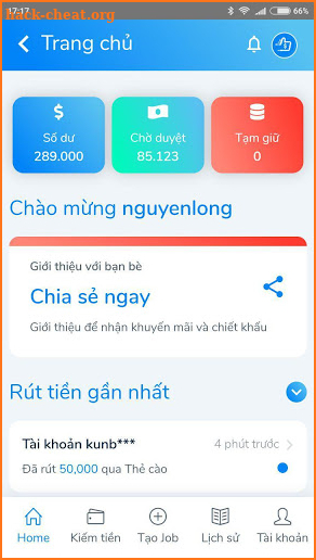 Golike - Kiếm Tiền Online Từ MXH screenshot
