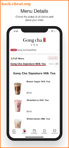 Gong cha USA screenshot