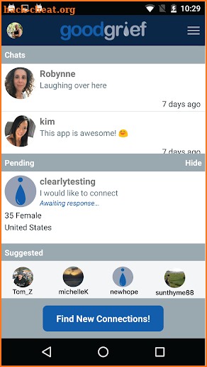 Good Grief - Chat and Messaging screenshot