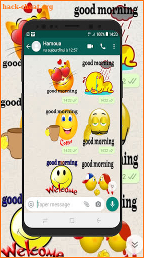 Good Morning & Night Stickers for WhatsApp screenshot