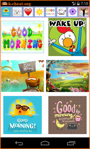 Good Morning Card and GIF screenshot