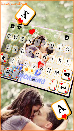 Good Morning Love Keyboard Background screenshot
