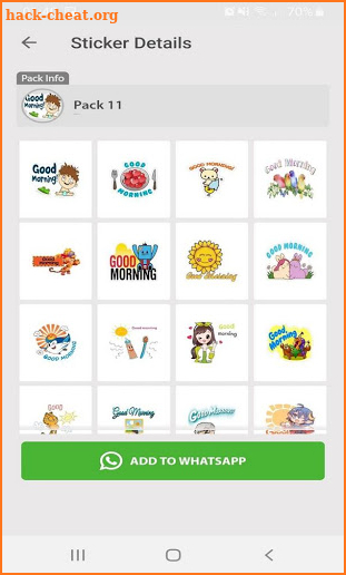 Good Morning Stickers Maker For Whatsapp screenshot