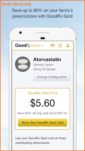 GoodRx Gold - Pharmacy Discount Card screenshot