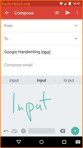 Google Handwriting Input screenshot