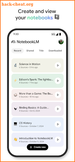 Google NotebookLM screenshot