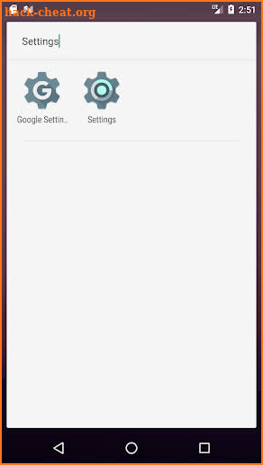 Google Settings App Launcher screenshot