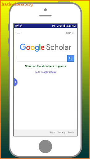 GoogleScholar - Scholary Article/Literature Search screenshot