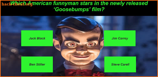 Goosebumps Trivia Game screenshot