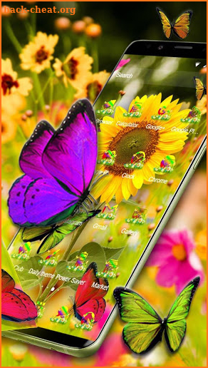 Gorgeous Butterfly Parallax Theme screenshot
