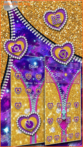 Gorgeous Glitter Zapper Theme screenshot